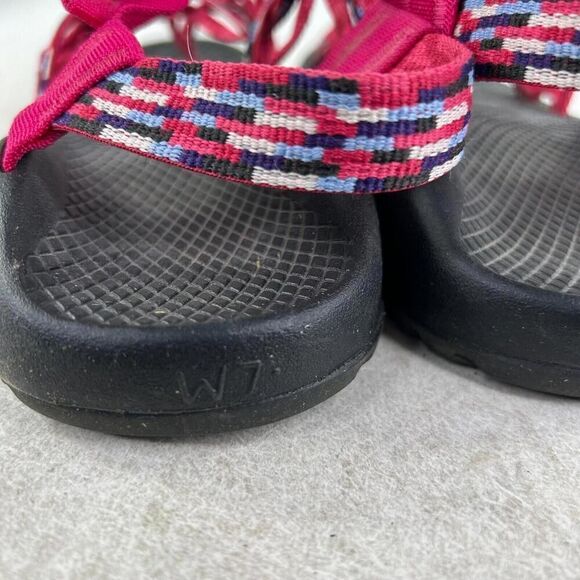 Chaco Women's ZX3 Multi Strap sandals US 7 Pink Hiking shoes Toe loop - Picture 9 of 10